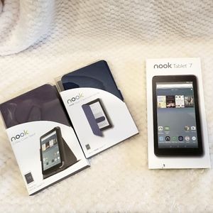 Nook Tablet 7 Brand New Original Box with Two BNIB Cases